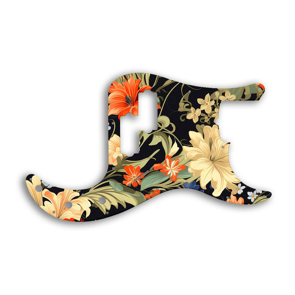 Fender Tony Franklin Signature Series Precision Bass Custom Pickguard Scratchplate Floral Design