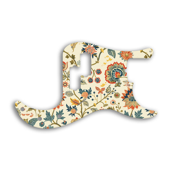 Fender Tony Franklin Signature Series Precision Bass Custom Pickguard Scratchplate INDIAN_FLORAL Design