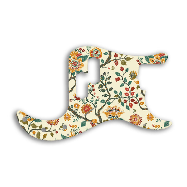 Fender Tony Franklin Signature Series Precision Bass Custom Pickguard Scratchplate INDIAN_FLORAL Design