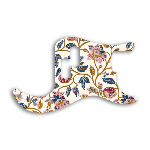 Fender Tony Franklin Signature Series Precision Bass Custom Pickguard Scratchplate INDIAN_FLORAL Design