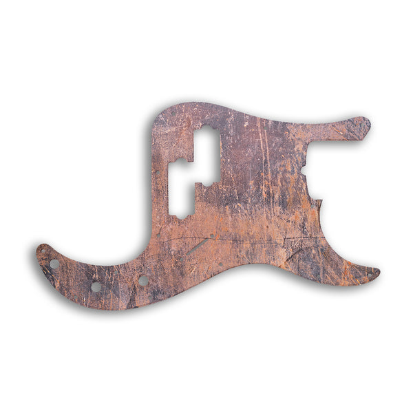 Fender Tony Franklin Signature Series Precision Bass Custom Pickguard Scratchplate Rust Design