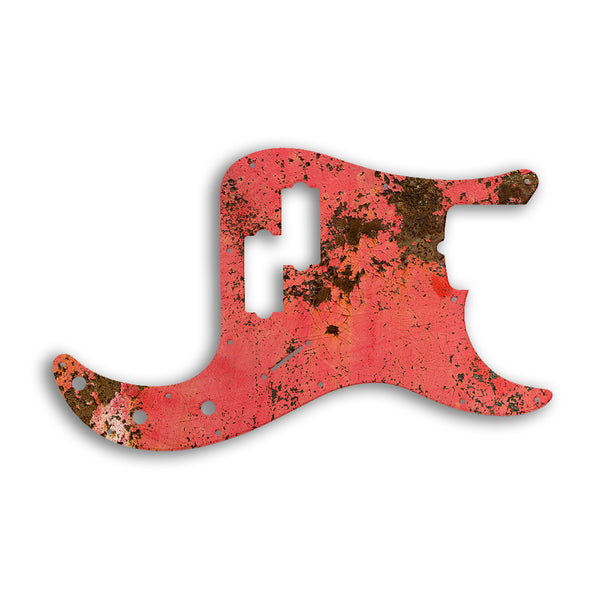 Fender Tony Franklin Signature Series Precision Bass Custom Pickguard Scratchplate Rust Design