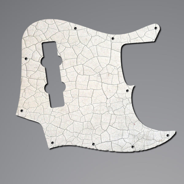 Fender Fender Jazz Bass Pickguard 3 Ply(W/B/W) 8 mounting hole Custom Pickguard Scratchplate CRACKED Design