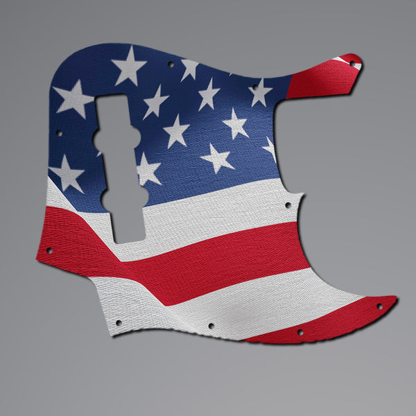 Fender Fender Jazz Bass Pickguard 3 Ply(W/B/W) 8 mounting hole Custom Pickguard Scratchplate Flag Design