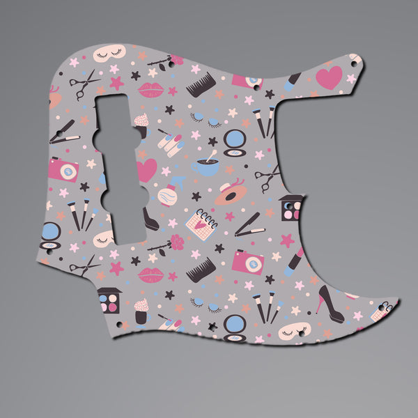 Fender Fender Jazz Bass Pickguard 3 Ply(W/B/W) 8 mounting hole Custom Pickguard Scratchplate GIRLY Design