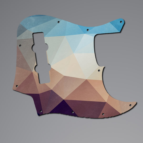 Fender Fender Jazz Bass Pickguard 3 Ply(W/B/W) 8 mounting hole Custom Pickguard Scratchplate POLYGON Design