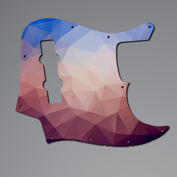 Fender Fender Jazz Bass Pickguard 3 Ply(W/B/W) 8 mounting hole Custom Pickguard Scratchplate POLYGON Design