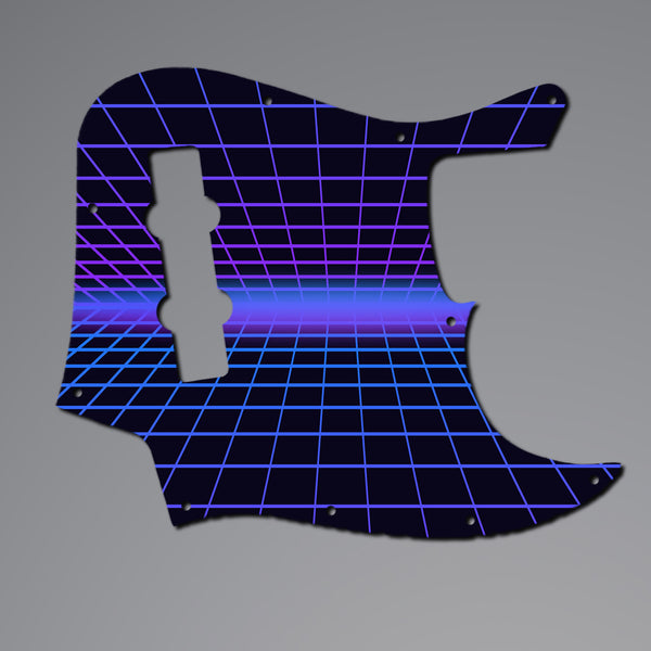 Fender Fender Jazz Bass Pickguard 3 Ply(W/B/W) 8 mounting hole Custom Pickguard Scratchplate TRON Design