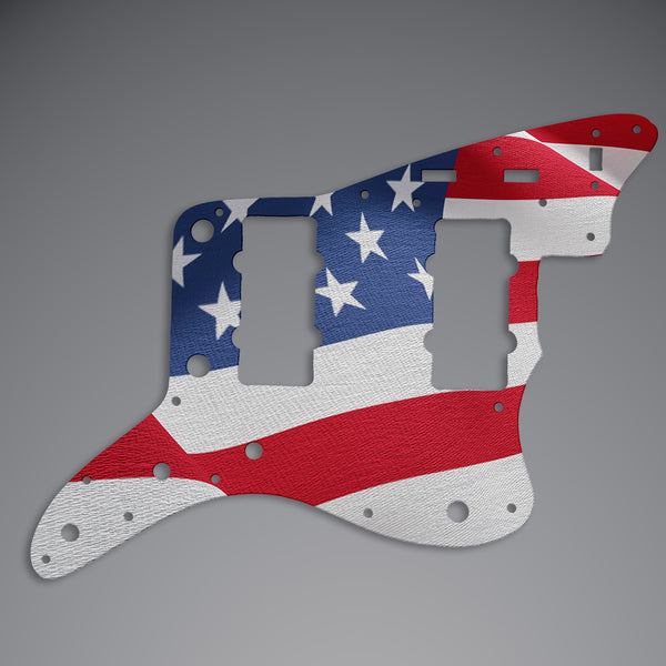 Fender Fender Jazz Master Pickguard 3 Ply(W/B/W) 14 mounting hole Custom Pickguard Scratchplate Flag Design