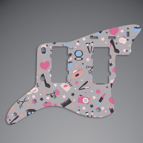 Fender Fender Jazz Master Pickguard 3 Ply(W/B/W) 14 mounting hole Custom Pickguard Scratchplate GIRLY Design