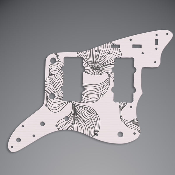 Fender Fender Jazz Master Pickguard 3 Ply(W/B/W) 14 mounting hole Custom Pickguard Scratchplate Line Design