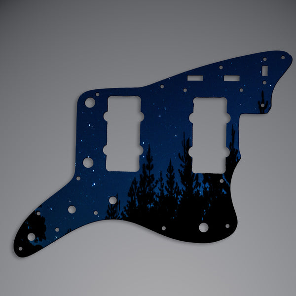 Fender Fender Jazz Master Pickguard 3 Ply(W/B/W) 14 mounting hole Custom Pickguard Scratchplate NIGHT Design