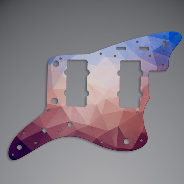 Fender Fender Jazz Master Pickguard 3 Ply(W/B/W) 14 mounting hole Custom Pickguard Scratchplate POLYGON Design