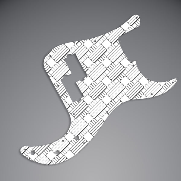 Fender Fender Precision Bass Pickguard 3 Ply(W/B/W) 13 mounting holes Custom Pickguard Scratchplate GEOMETRIC Design