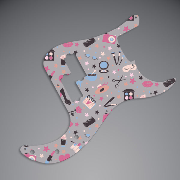 Fender Fender Precision Bass Pickguard 3 Ply(W/B/W) 13 mounting holes Custom Pickguard Scratchplate GIRLY Design