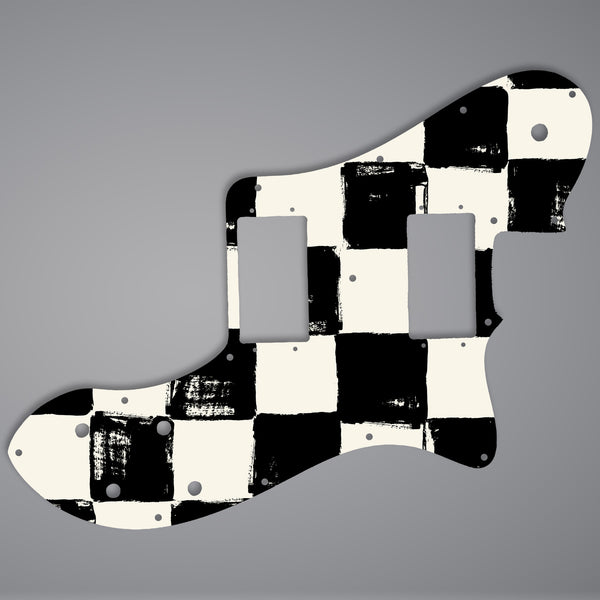 Fender Fender Telecaster deluxe HH pickguard 3 Ply (W/B/W) 15 mounting holes Custom Pickguard Scratchplate CHESS Design