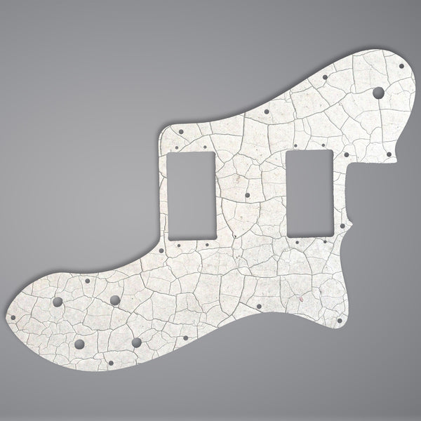 Fender Fender Telecaster deluxe HH pickguard 3 Ply (W/B/W) 15 mounting holes Custom Pickguard Scratchplate CRACKED Design