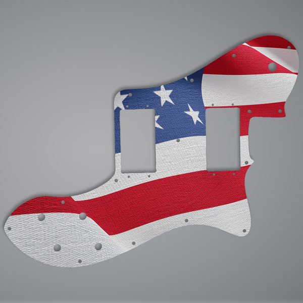 Fender Fender Telecaster deluxe HH pickguard 3 Ply (W/B/W) 15 mounting holes Custom Pickguard Scratchplate Flag Design