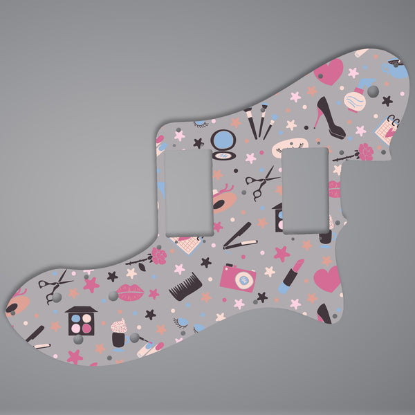 Fender Fender Telecaster deluxe HH pickguard 3 Ply (W/B/W) 15 mounting holes Custom Pickguard Scratchplate GIRLY Design