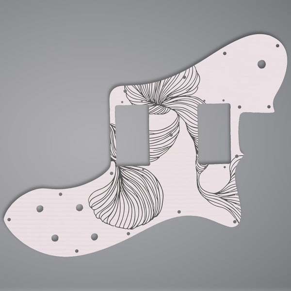 Fender Fender Telecaster deluxe HH pickguard 3 Ply (W/B/W) 15 mounting holes Custom Pickguard Scratchplate Line Design