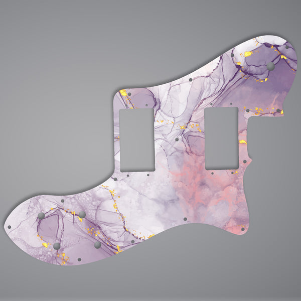 Fender Fender Telecaster deluxe HH pickguard 3 Ply (W/B/W) 15 mounting holes Custom Pickguard Scratchplate Marble Design