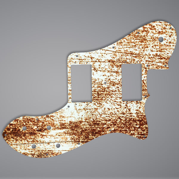 Fender Fender Telecaster deluxe HH pickguard 3 Ply (W/B/W) 15 mounting holes Custom Pickguard Scratchplate Rust Design