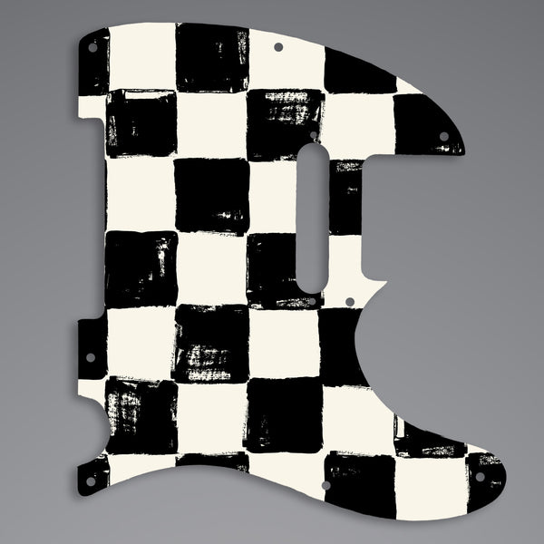 Fender Fender Telecaster pickguard 8 mounting hole 3 Ply(W/B/W) Custom Pickguard Scratchplate CHESS Design