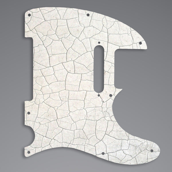 Fender Fender Telecaster pickguard 8 mounting hole 3 Ply(W/B/W) Custom Pickguard Scratchplate CRACKED Design