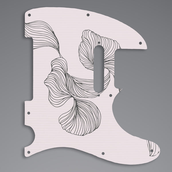 Fender Fender Telecaster pickguard 8 mounting hole 3 Ply(W/B/W) Custom Pickguard Scratchplate Line Design