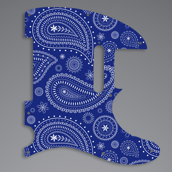 Fender Fender Telecaster pickguard 8 mounting hole 3 Ply(W/B/W) Custom Pickguard Scratchplate Paisley Design