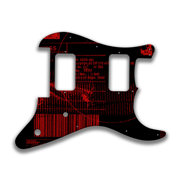 Charvel Charvel So-Cal HH w/ 2 Controls Profile Custom Pickguard Scratchplate ABSTRACT Design