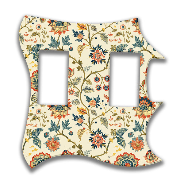 Epiphone Epiphone Epi G310 Curved Neck Pocket Profile 2 Custom Pickguard Scratchplate INDIAN_FLORAL Design