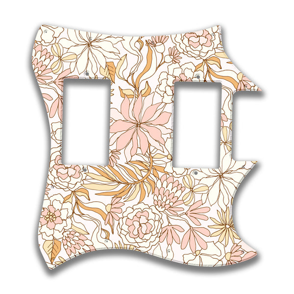 Epiphone Epiphone Epi G310 Straight Neck Pocket Profile 1 Custom Pickguard Scratchplate FLOWERS Design