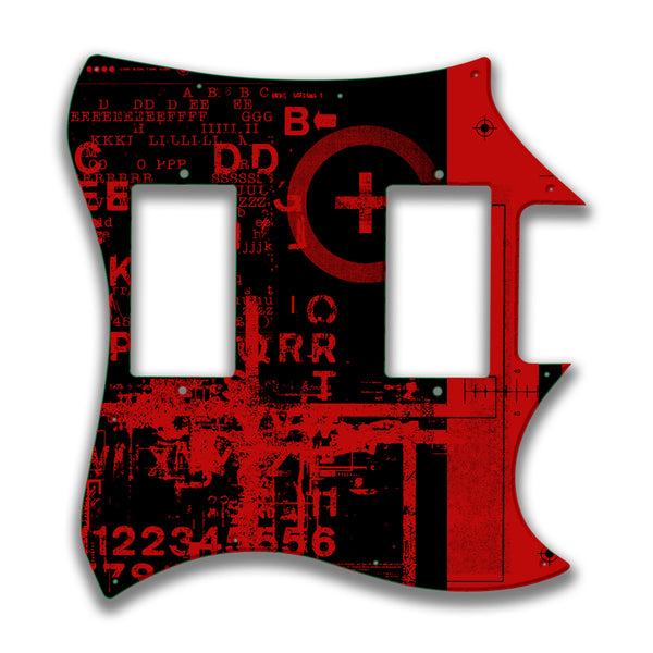 Epiphone Epiphone Epi G310 Straight Neck Pocket Profile 2 Custom Pickguard Scratchplate ABSTRACT Design