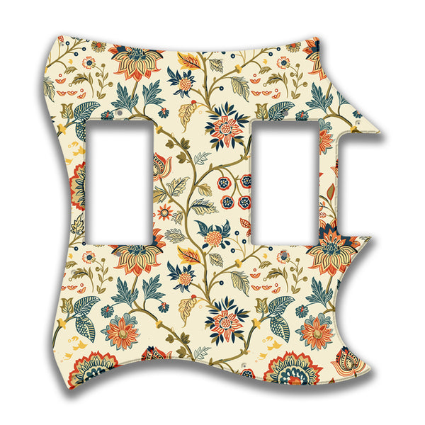 Epiphone Epiphone Epi G310 Straight Neck Pocket Profile 2 Custom Pickguard Scratchplate INDIAN_FLORAL Design