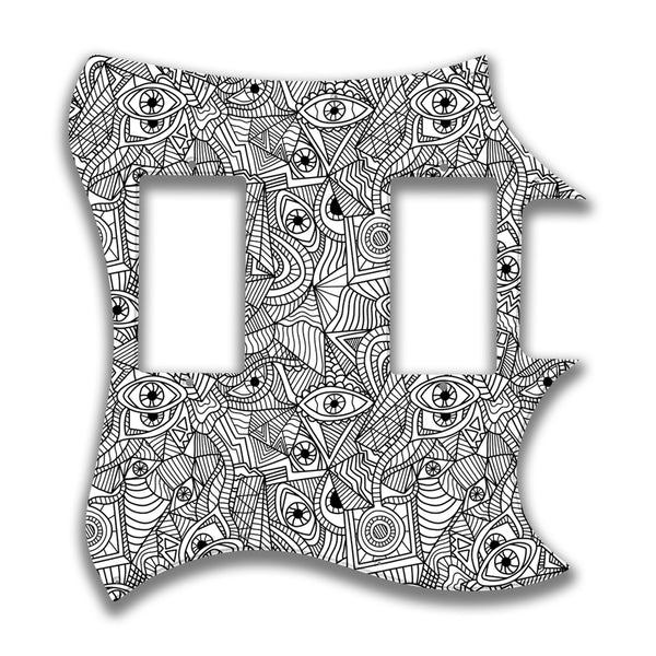 Epiphone Epiphone Epi G310 Straight Neck Pocket Profile 3 Custom Pickguard Scratchplate Abstract Design