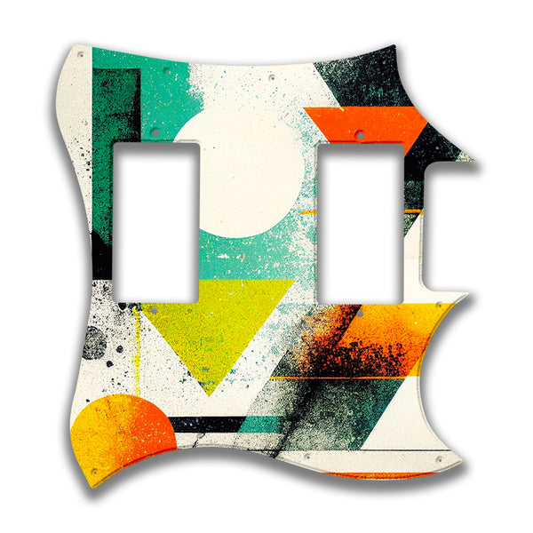 Epiphone Epiphone Epi G310 Straight Neck Pocket Profile 3 Custom Pickguard Scratchplate ABSTRACT Design