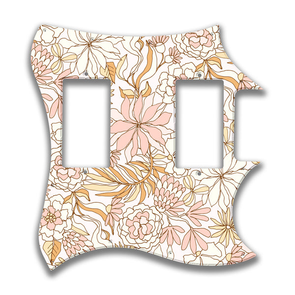 Epiphone Epiphone Epi G310 Straight Neck Pocket Profile 3 Custom Pickguard Scratchplate FLOWERS Design