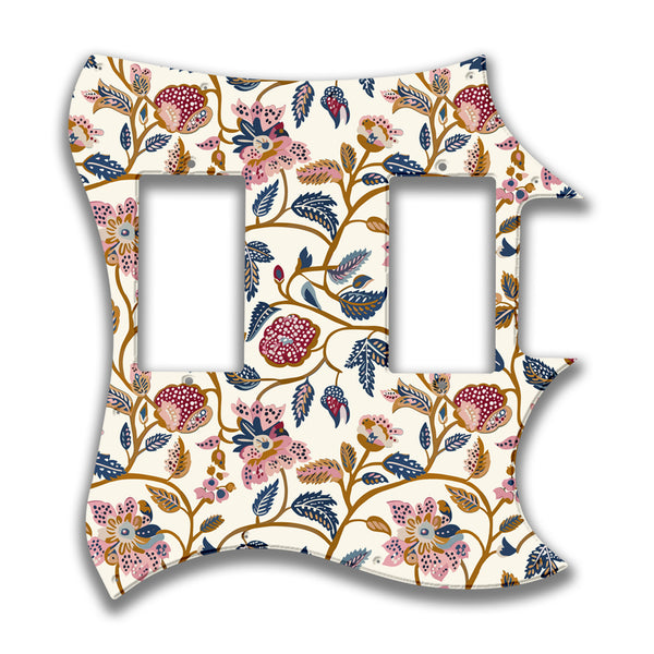 Epiphone Epiphone Epi G310 Straight Neck Pocket Profile 3 Custom Pickguard Scratchplate INDIAN_FLORAL Design