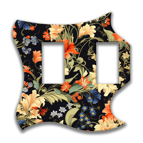 Epiphone Epiphone Epi G400 '66(RI) Full Face Profile Custom Pickguard Scratchplate Floral Design