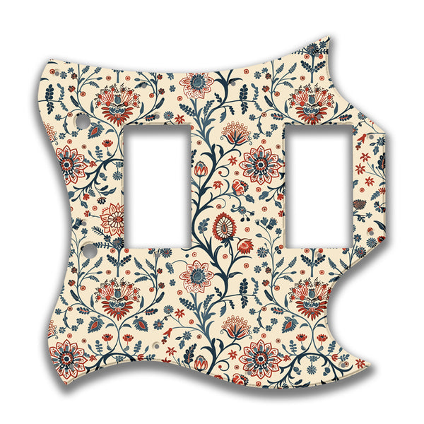 Epiphone Epiphone Epi G400 '66(RI) Full Face Profile Custom Pickguard Scratchplate INDIAN_FLORAL Design