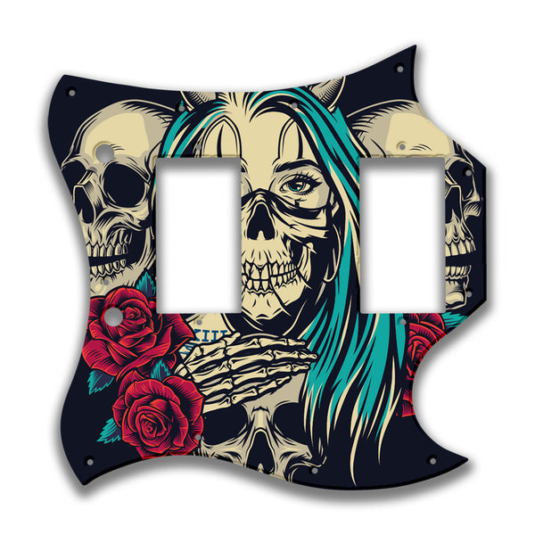 Epiphone Epiphone Epi G400 '66(RI) Full Face Profile Custom Pickguard Scratchplate Skull Design