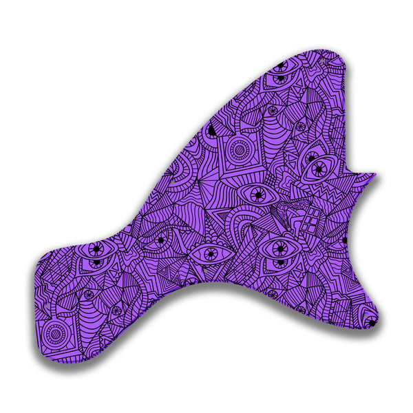 Epiphone Epiphone Epi Les Paul Junior neck tang Custom Pickguard Scratchplate Abstract Design