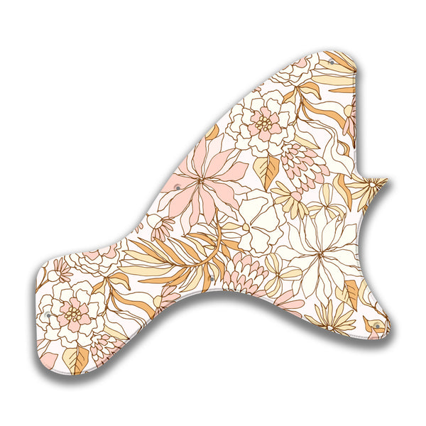 Epiphone Epiphone Epi Les Paul Junior neck tang Custom Pickguard Scratchplate FLOWERS Design