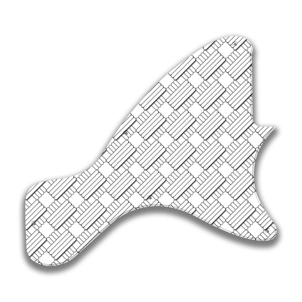 Epiphone Epiphone Epi Les Paul Junior neck tang Custom Pickguard Scratchplate GEOMETRIC Design