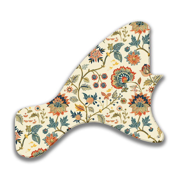 Epiphone Epiphone Epi Les Paul Junior neck tang Custom Pickguard Scratchplate INDIAN_FLORAL Design