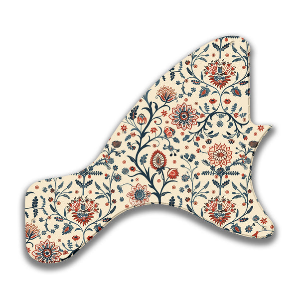 Epiphone Epiphone Epi Les Paul Junior neck tang Custom Pickguard Scratchplate INDIAN_FLORAL Design