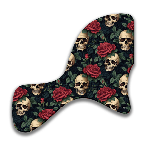 Epiphone Epiphone Epi Les Paul Junior straight neck Custom Pickguard Scratchplate SKULL Design