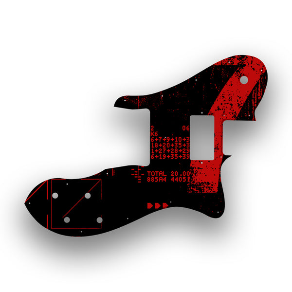 Fender Fender 72 Reissue Custom Telecaster Profile Humbucker Custom Pickguard Scratchplate ABSTRACT Design