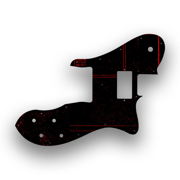 Fender Fender 72 Reissue Custom Telecaster Profile Humbucker Custom Pickguard Scratchplate ABSTRACT Design